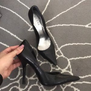 Black pointy heels
